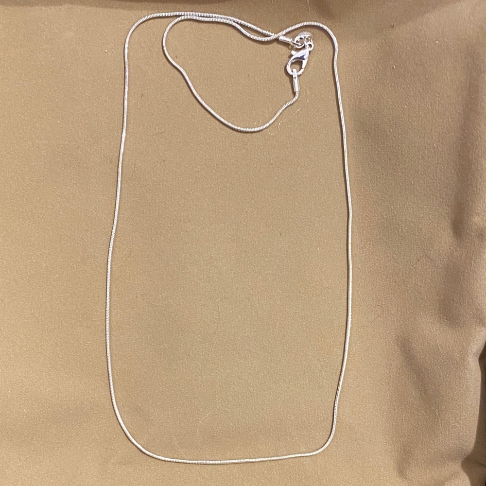 .925 50” Elegant Silver Necklace